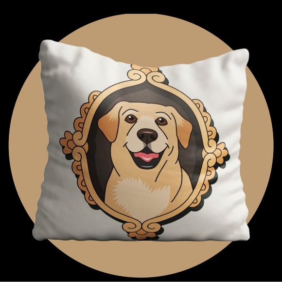 NWOT GOLDEN RETRIEVER DECORATIVE ACCENT PILLOW - Picture 2 of 3